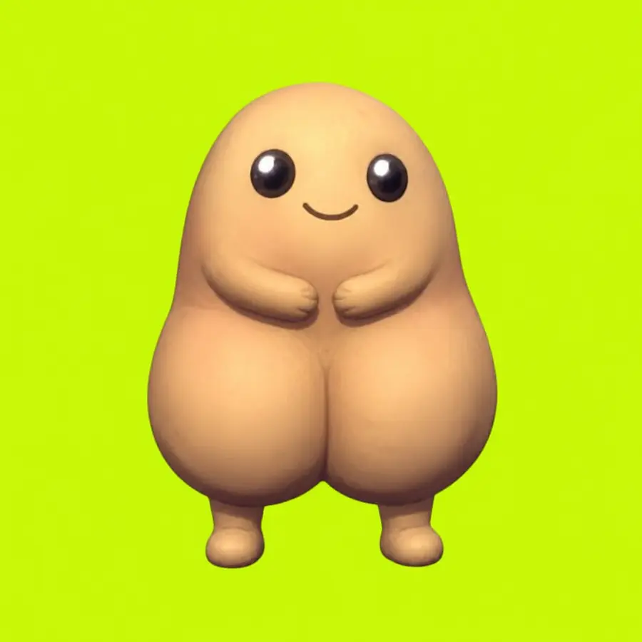BUT, a soft butt-shaped creature